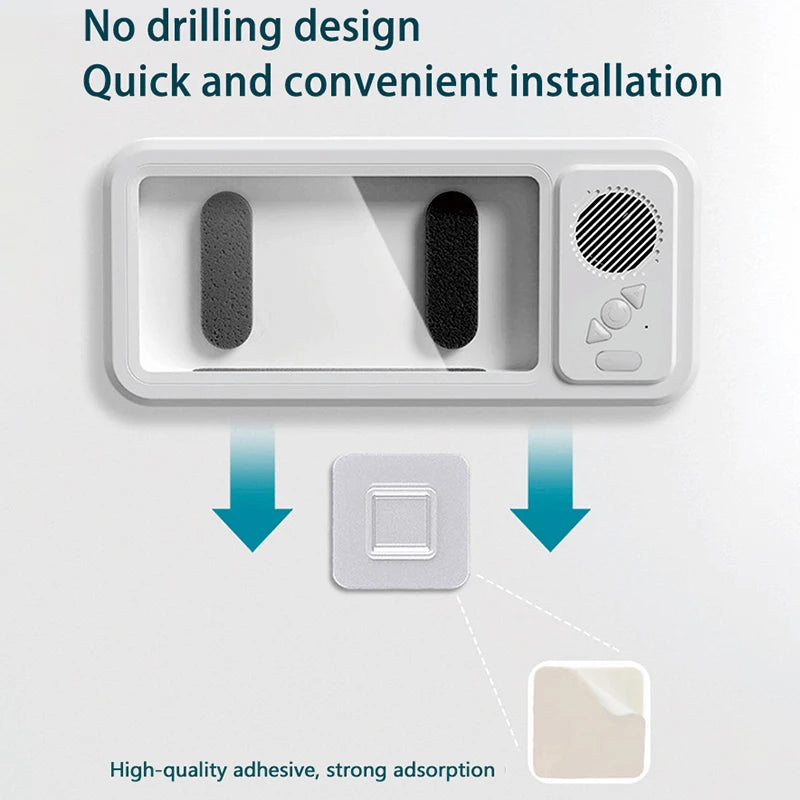 IPX4 Waterproof Phone Case with Bluetooth Speaker Wall Mount Phone Holder Stand Anti-Fog for Showering Bathe Bathroom Kitchen